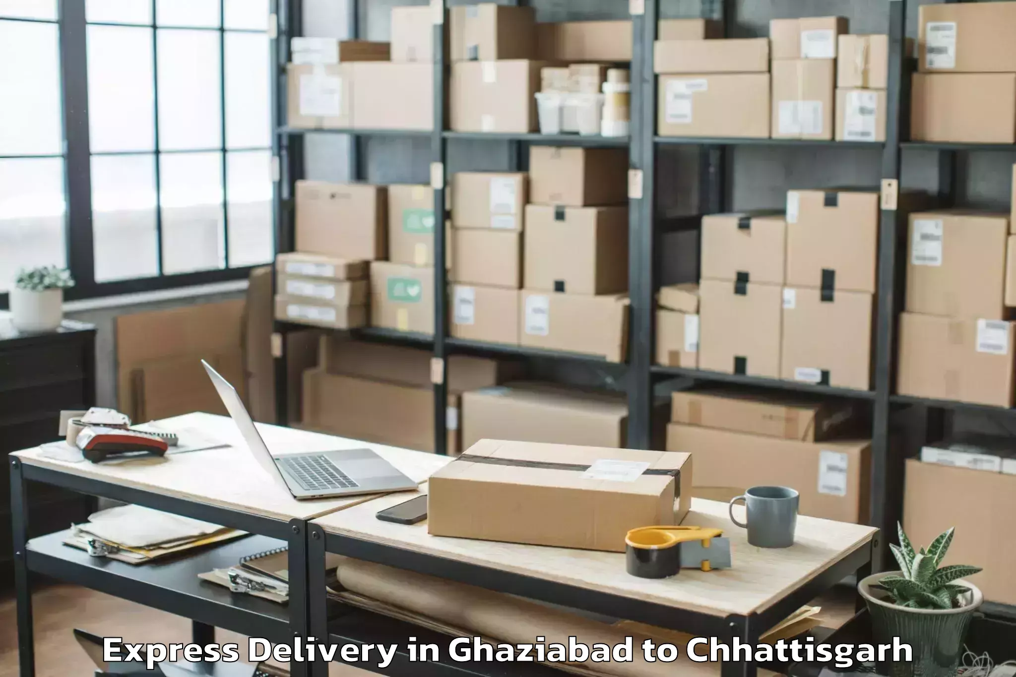 Affordable Ghaziabad to Korba Express Delivery